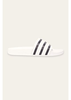 adidas Originals klapki Adilette męskie kolor biały 280648 ze sklepu PRM w kategorii Klapki damskie - zdjęcie 161403809