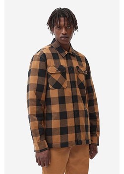 Dickies kurtka Sherpa Lined męska kolor brązowy przejściowa DK0A4XGRBD0 DK0A4XGRBD0-BRAZOWY ze sklepu PRM w kategorii Kurtki męskie - zdjęcie 161404409