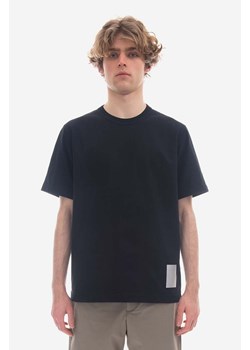 Norse Projects t-shirt bawełniany Holger Tab Series kolor granatowy gładki N01.0630.7004-7004 ze sklepu PRM w kategorii T-shirty męskie - zdjęcie 161404879