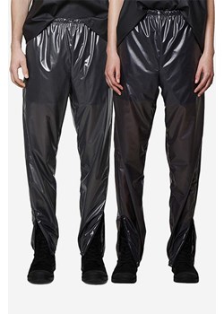 Rains spodnie przeciwdeszczowe Ultralight Pants Slim 18780 kolor czarny proste medium waist 18780.BLACK ze sklepu PRM w kategorii Spodnie damskie - zdjęcie 161405176