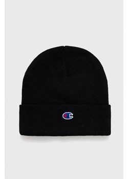 Champion czapka kolor czarny z cienkiej dzianiny 805448-LOXGM ze sklepu PRM w kategorii Czapki zimowe damskie - zdjęcie 161406475