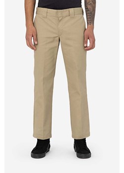 Dickies spodnie Work Pant Rec męskie kolor beżowy proste DK0A4XK9KHK-BRAZOWY ze sklepu PRM w kategorii Spodnie męskie - zdjęcie 161406889