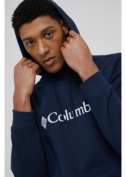 Columbia bluza męska kolor granatowy z kapturem z aplikacją 1681664468-468 ze sklepu PRM w kategorii Bluzy męskie - zdjęcie 161406925
