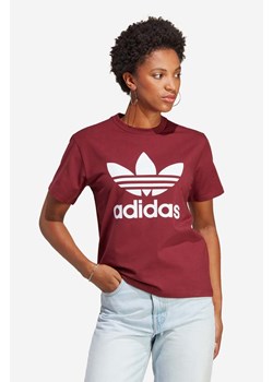adidas Originals t-shirt kolor bordowy wzorzysty IB7422-BORDOWY ze sklepu PRM w kategorii Bluzki damskie - zdjęcie 161407767