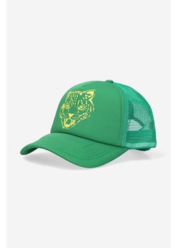 Billionaire Boys Club czapka z daszkiem Leopard Trucker Cap kolor zielony z nadrukiem B22344-GREEN ze sklepu PRM w kategorii Czapki z daszkiem męskie - zdjęcie 161408405