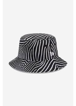 New Era kapelusz bawełniany Animal Tapered kolor czarny bawełniany 60240396-CZARNY ze sklepu PRM w kategorii Kapelusze damskie - zdjęcie 161408618