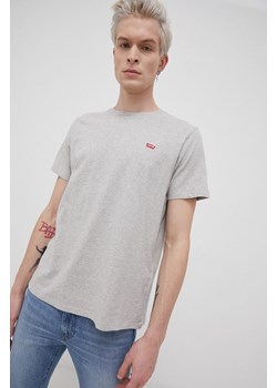 Levi's T-shirt bawełniany kolor szary melanżowy 56605.0130-Neutrals ze sklepu PRM w kategorii T-shirty męskie - zdjęcie 161409545