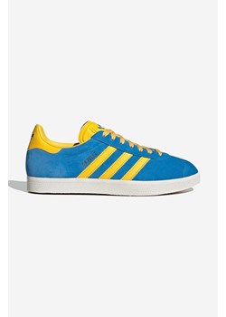 adidas Originals sneakersy skórzane Gazelle kolor niebieski GY7373 ze sklepu PRM w kategorii Buty sportowe damskie - zdjęcie 161410436
