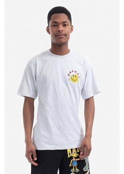 Market t-shirt bawełniany x Smiley kolor szary wzorzysty 399000645-16 ze sklepu PRM w kategorii T-shirty męskie - zdjęcie 161410549