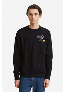 Wood Wood bluza bawełniana X Garfield Tye męska kolor czarny z nadrukiem 30045600.2424-GREYMELANG ze sklepu PRM w kategorii Bluzy męskie - zdjęcie 161410656