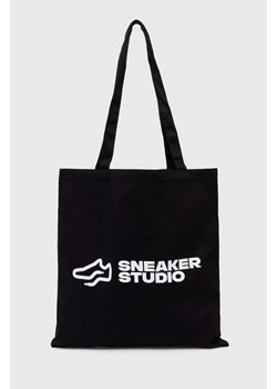 SneakerStudio torebka bawełniana kolor czarny TORBA.BAW.sneakerstudio-Multi ze sklepu PRM w kategorii Torby Shopper bag - zdjęcie 161410886