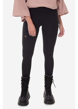 Fjallraven legginsy Abisko Tights damskie kolor czarny gładkie 84773 ze sklepu PRM w kategorii Spodnie damskie - zdjęcie 161411478