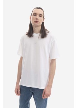 A.P.C. t-shirt bawełniany Kyle kolor biały z nadrukiem COEIO.H26929-WHITE ze sklepu PRM w kategorii T-shirty męskie - zdjęcie 161411556