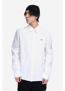 A-COLD-WALL* koszula bawełniana Pawson Shirt męska kolor biały regular z kołnierzykiem klasycznym ACWMSH078-WHITE ze sklepu PRM w kategorii Koszule męskie - zdjęcie 161411595
