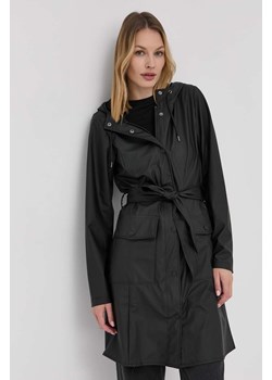 Rains kurtka 18130 Curve Jacket damska kolor czarny przejściowa 18130.01-Black ze sklepu PRM w kategorii Kurtki damskie - zdjęcie 161411959