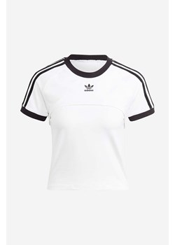 adidas Originals t-shirt IC8808 Tee damski kolor biały IC8808-BIALY ze sklepu PRM w kategorii Bluzki damskie - zdjęcie 161411989