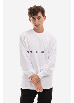 STAMPD longsleeve bawełniany kolor biały z nadrukiem SLA.M2992LT-WHT ze sklepu PRM w kategorii T-shirty męskie - zdjęcie 161413028
