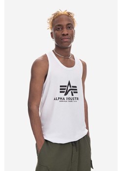 Alpha Industries t-shirt bawełniany Basic Tank kolor biały 116513.09-BIALY ze sklepu PRM w kategorii T-shirty męskie - zdjęcie 161413045