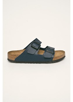 Birkenstock klapki Arizona SFB męskie kolor niebieski ze sklepu PRM w kategorii Klapki męskie - zdjęcie 161413108