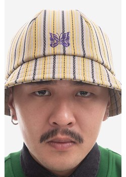 Needles kapelusz kolor beżowy MR070.STRIPE-STRIPE ze sklepu PRM w kategorii Kapelusze męskie - zdjęcie 161413398