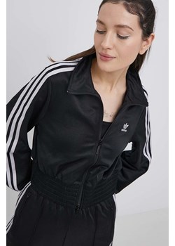 adidas Originals bluza Adicolor HF7535 damska kolor czarny gładka HF7535-BLACK ze sklepu PRM w kategorii Bluzy damskie - zdjęcie 161413547