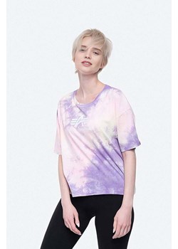 Alpha Industries t-shirt bawełniany Basic Tee Batik COS Wmn kolor różowy 116083.536-ROZOWY ze sklepu PRM w kategorii Bluzki damskie - zdjęcie 161414756