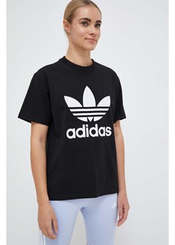 adidas Originals t-shirt damski kolor czarny IB7421-BLACK ze sklepu PRM w kategorii Bluzki damskie - zdjęcie 161415287