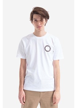 Norse Projects t-shirt bawełniany Johannes BMC Logo Print kolor biały z nadrukiem N01.0562.0001-0001 ze sklepu PRM w kategorii T-shirty męskie - zdjęcie 161415496