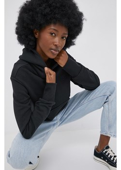 adidas Originals bluza bawełniana Trefoil Moments HE6920 damska kolor czarny z kapturem z aplikacją HE6920-BLACK ze sklepu PRM w kategorii Bluzy damskie - zdjęcie 161416158