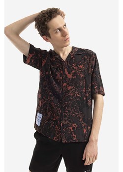 MCQ koszula jedwabna kolor brązowy 679244RSB061003-BROWN ze sklepu PRM w kategorii Koszule męskie - zdjęcie 161416759