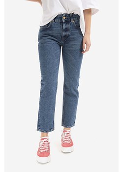 Tom Wood jeansy Vesper damskie medium waist 20321.047-BLUE ze sklepu PRM w kategorii Jeansy damskie - zdjęcie 161416945