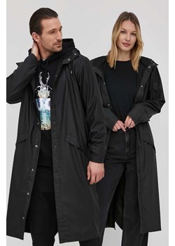 Rains kurtka 18360 Longer Jacket kolor czarny przejściowa 18360.01-Black ze sklepu PRM w kategorii Kurtki damskie - zdjęcie 161417467