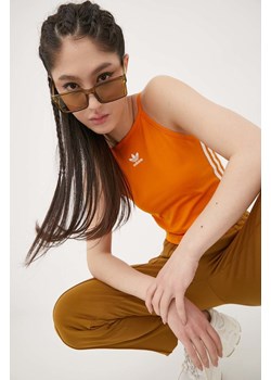 adidas Originals top Adicolor HC1979 damski kolor pomarańczowy HC1979-BORANG ze sklepu PRM w kategorii Bluzki damskie - zdjęcie 161417495
