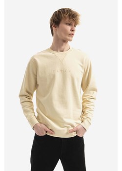 Edwin bluza bawełniana Natural Sweat męska kolor beżowy gładka I030364.0XENG-Yellow ze sklepu PRM w kategorii Bluzy męskie - zdjęcie 161417529