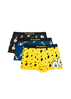 Cropp - 3 pack bokserek SpongeBob - czarny ze sklepu Cropp w kategorii Majtki męskie - zdjęcie 161418957