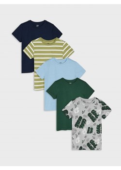 Sinsay - Koszulki 5 pack - błękitny ze sklepu Sinsay w kategorii T-shirty chłopięce - zdjęcie 161420067
