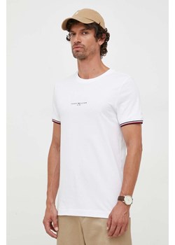 Tommy Hilfiger t-shirt bawełniany kolor biały z aplikacją MW0MW32584 ze sklepu ANSWEAR.com w kategorii T-shirty męskie - zdjęcie 161420857
