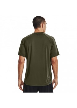 Męska koszulka treningowa UNDER ARMOUR Tech 2.0 SS Tee Novelty - khaki ze sklepu Sportstylestory.com w kategorii T-shirty męskie - zdjęcie 161422919