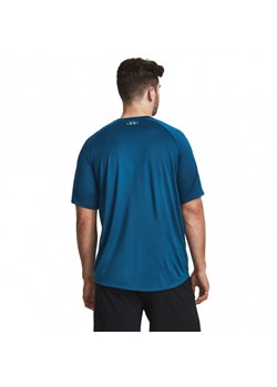 Męska koszulka treningowa Under Armour UA Tech Print Fill SS - niebieska ze sklepu Sportstylestory.com w kategorii T-shirty męskie - zdjęcie 161422977