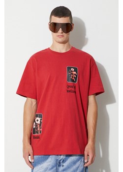 KSUBI t-shirt bawełniany kolor czerwony z nadrukiem ze sklepu PRM w kategorii T-shirty męskie - zdjęcie 161433238