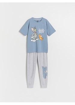 Reserved - Bawełniana piżama Tom & Jerry - niebieski ze sklepu Reserved w kategorii Piżamy dziecięce - zdjęcie 161436747