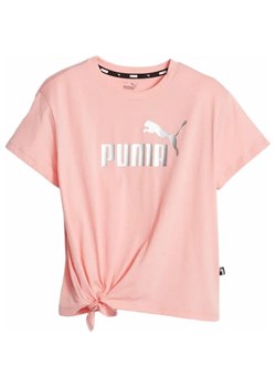 Koszulka juniorska ESS+ Logo Knotted Tee Puma ze sklepu SPORT-SHOP.pl w kategorii Bluzki dziewczęce - zdjęcie 161443305