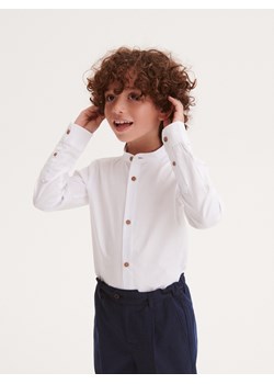 Reserved - Elegancka koszula slim fit - biały ze sklepu Reserved w kategorii Koszule chłopięce - zdjęcie 161443977
