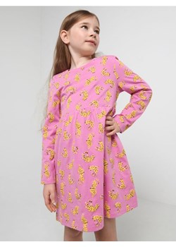 Sinsay - Sukienka z marszczeniami - różowy ze sklepu Sinsay w kategorii Sukienki dziewczęce - zdjęcie 161447185