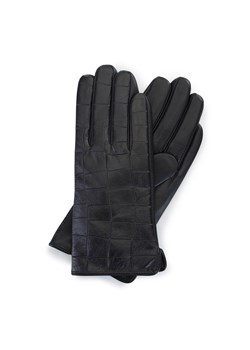 Damskie rękawiczki ze skóry croco ze sklepu WITTCHEN w kategorii Rękawiczki damskie - zdjęcie 161447247