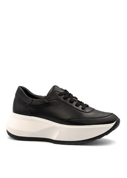 Czarne sznurowane sneakersy 5AD811S510 ze sklepu NESCIOR w kategorii Buty sportowe damskie - zdjęcie 161448715