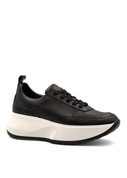 Czarne sznurowane sneakersy 5AD816S514A ze sklepu NESCIOR w kategorii Buty sportowe damskie - zdjęcie 161448727