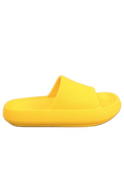 Klapki gumowe Ritter Yellow żółte ze sklepu ButyModne.pl w kategorii Klapki damskie - zdjęcie 161449287