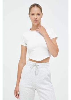 Reebok Classic t-shirt damski kolor beżowy ze sklepu ANSWEAR.com w kategorii Bluzki damskie - zdjęcie 161474536