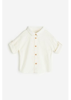 H & M - Bawełniana koszula - Biały ze sklepu H&M w kategorii Ubranka do chrztu - zdjęcie 161486468